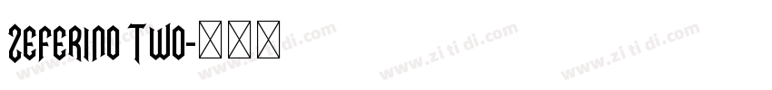 Zeferino Two字体转换